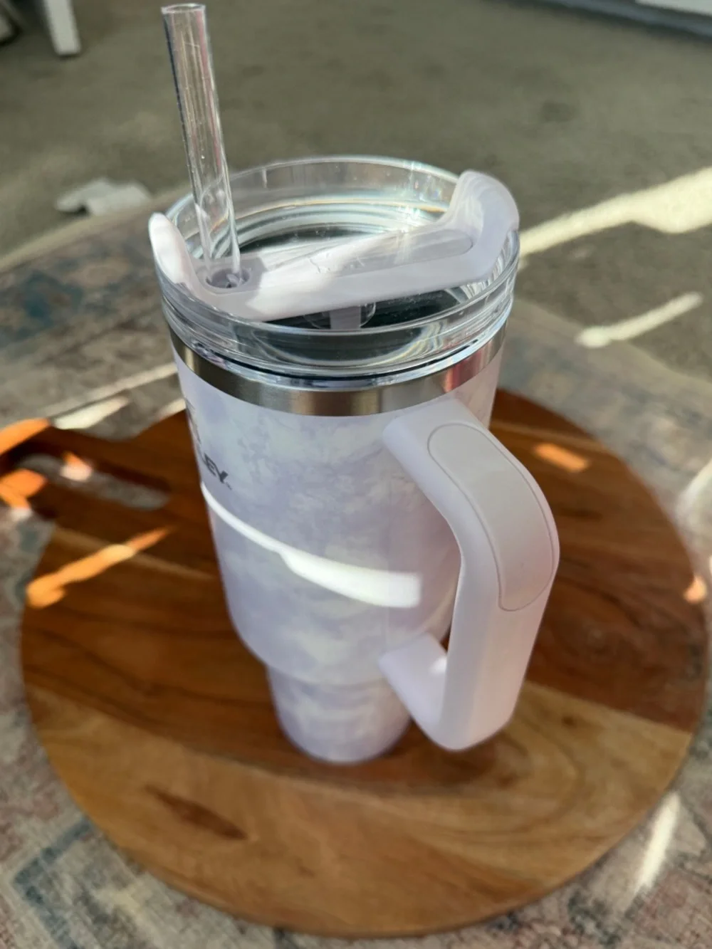 Stanley Lavender Cloud Marble 40 OZ Travel Tumbler with Handle - Picture 16 of 16